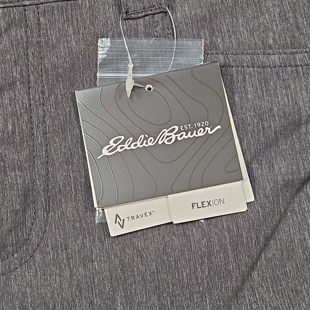 Eddie Bauer Horizon Shorts Womens 12 Gray Hiking Outdoor Stretch Packable Travex - Picture 3 of 14